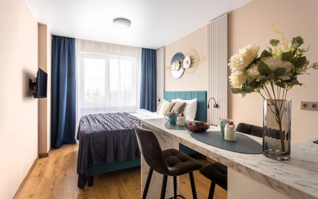 Квартира Kvartirika Light Blue в 2-х минутах от метро.