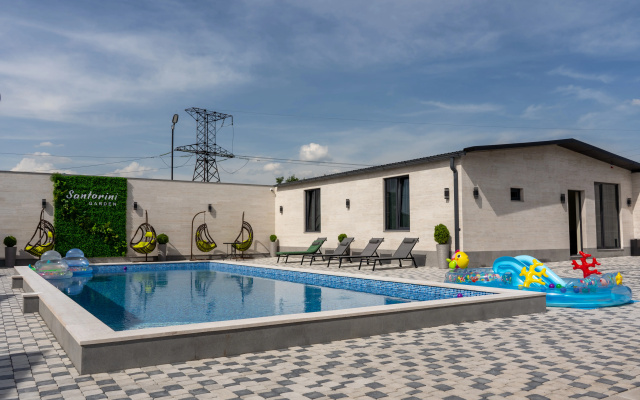 Вилла Santorini villa with pool near airport