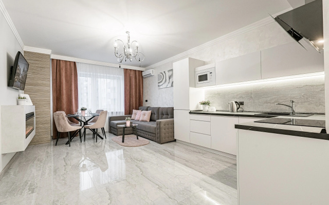 Апартаменты MGApartment 3 спальни с камином и джакузи