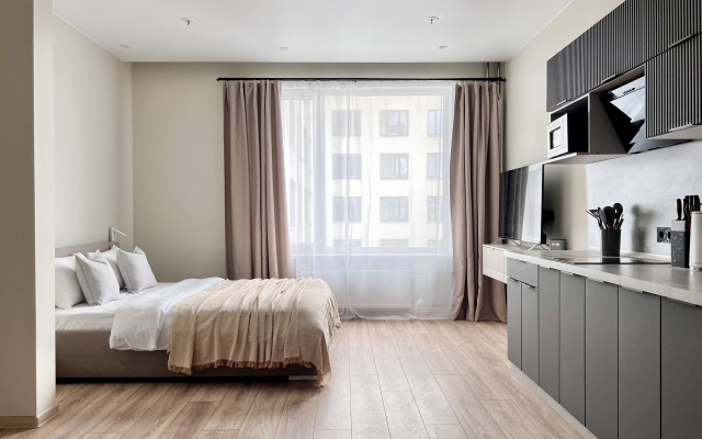 Prostornye Na Beregu Reki Okhty V Zhk Ladozhsky Avenir Apartments
