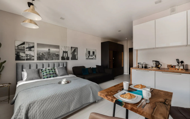 Апартаменты SMART LOFTS | Valencia | На 4 гостя у метро Дмитровская в ЖК бизнес-класса