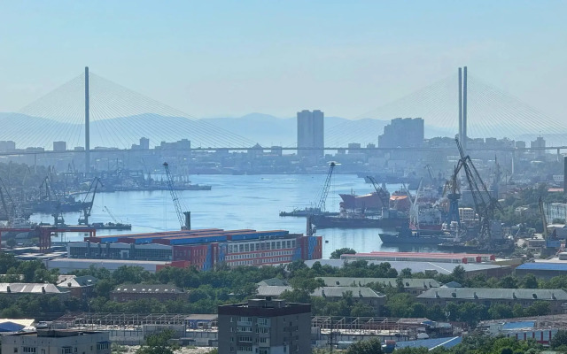 Квартира Уютная студия с Видом на Золотой Мост