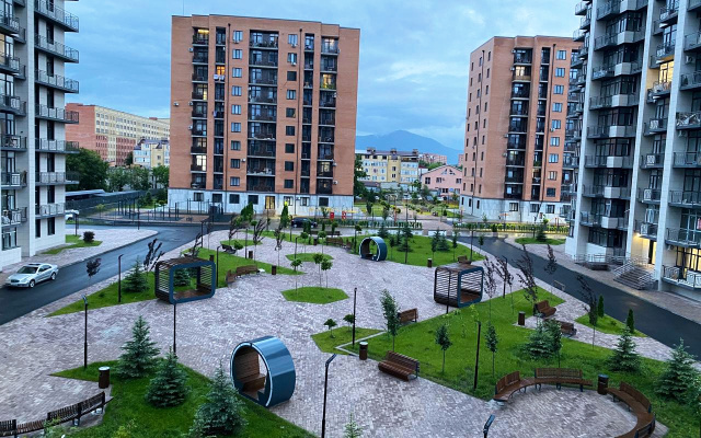 Квартира Новая с видом на горы и балконом