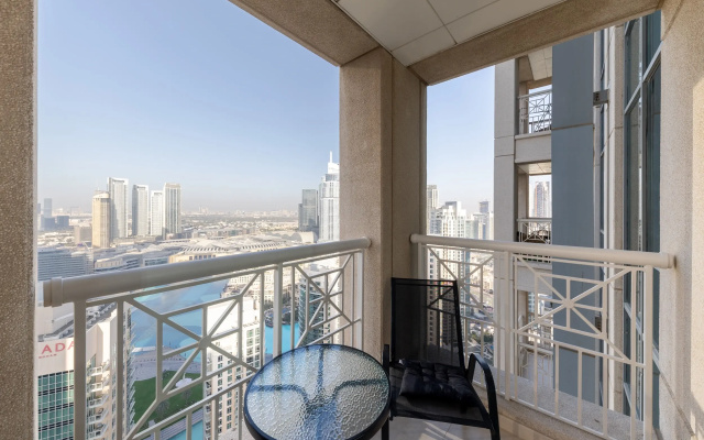 Апартаменты Elegant 2BR Balcony and Stunning Burj Views