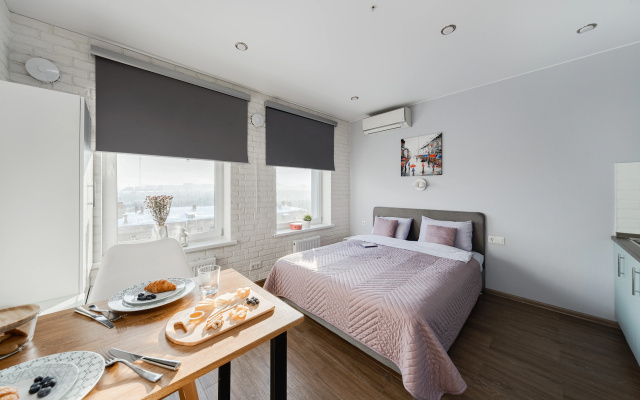 Апартаменты SMART LOFTS | Garden с видом на Останкинскую башню в новом ЖК рядом с метро