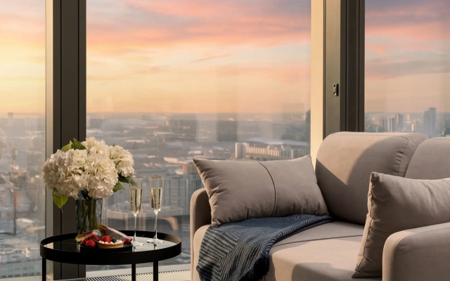 Апартаменты GM в Moscow City c панорамным видом
