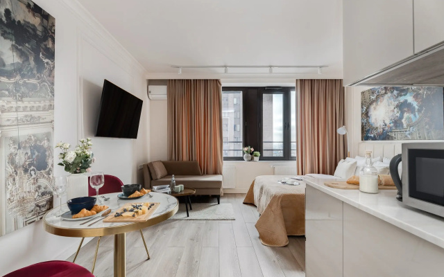 Апартаменты SMART LOFTS | Renaissance | Вид с 42 этажа | Бизнес-класс у метро Дмитровская