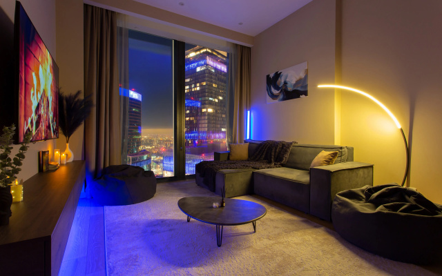 Апартаменты Sky City Moscow Роскошный апартамент с видом на башни на 61 этаже!