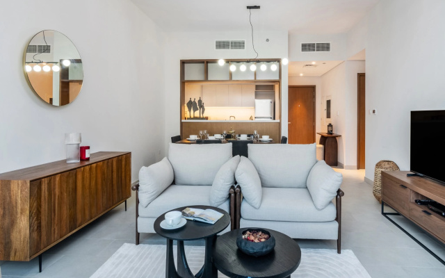 Апартаменты Bright 2BR, Top tower Creek Rise
