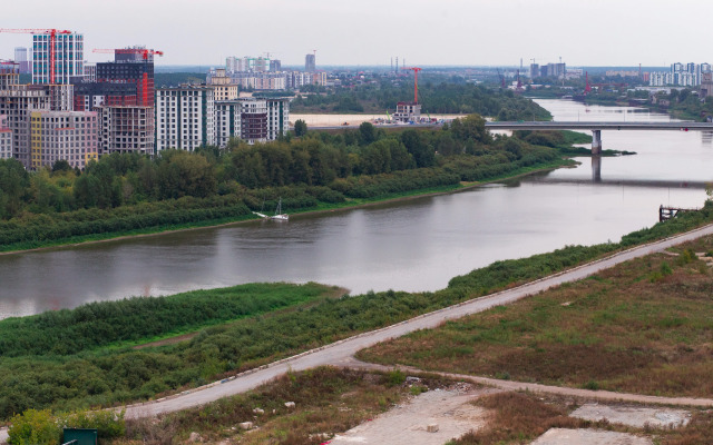 Квартира Rest with the sunrise over the river