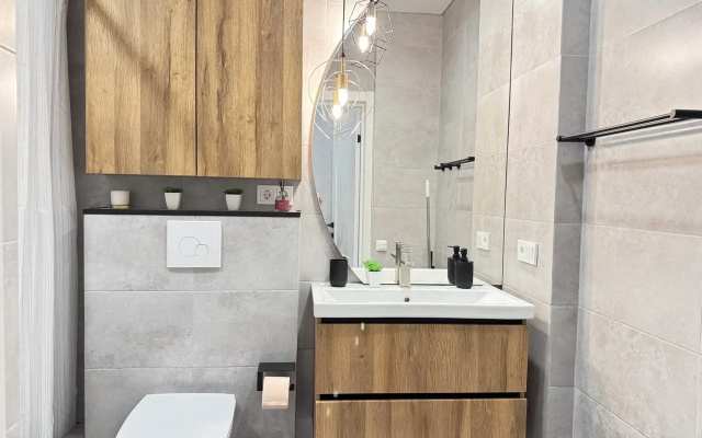 Квартира Шикарная Двухкомнатная с Дизайнерским Ремонтом с кондиционером