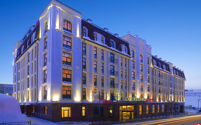 Гостиница Courtyard by Marriott Kazan Kremlin вид на фасад