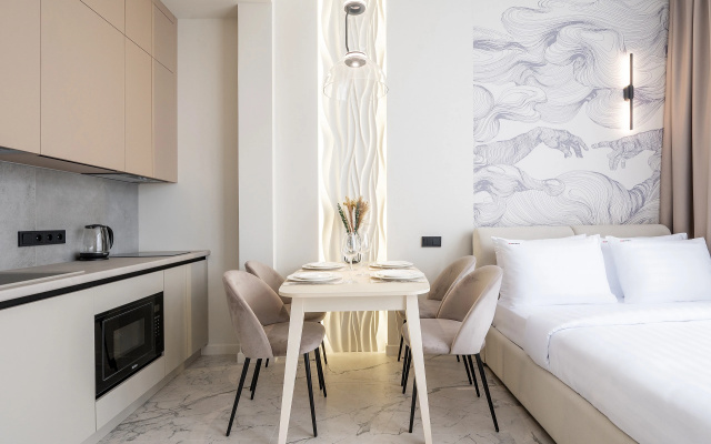 Апартаменты Red Apartments Арт Лайт Сити Микеланджело