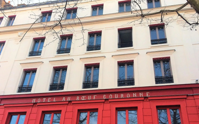 Отель Hôtel Restaurant Au Bœuf Couronné вид на фасад