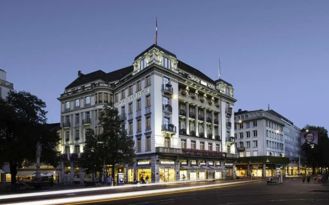 Отель Savoy Baur en Ville Швейцария, Цюрих - 1 отзыв об отеле, цены и фото номеров - забронировать отель Savoy Baur en Ville онлайн вид на фасад