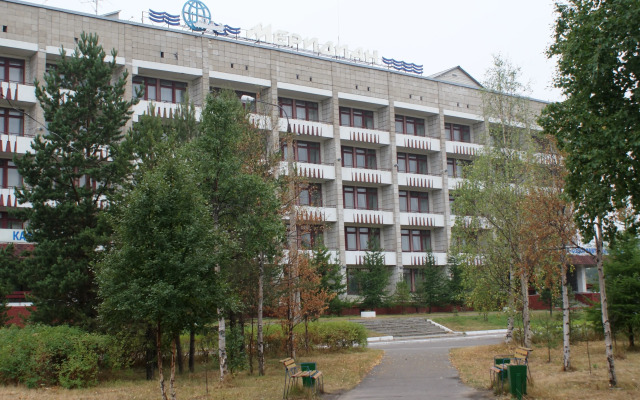 Гостиница Меридиан в Архангельске 1 отзыв об отеле, цены и фото номеров - забронировать гостиницу Меридиан онлайн Архангельск вид на фасад