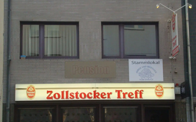 Отель Zollstocker Treff Gästehaus Pension Кёльн вид на фасад