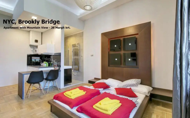 Апартаменты Little Americas Hillside Apartments Будапешт комната для гостей