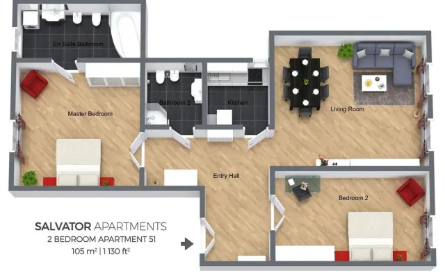 Апартаменты Residence Salvator - Prague City Apartments вид на фасад