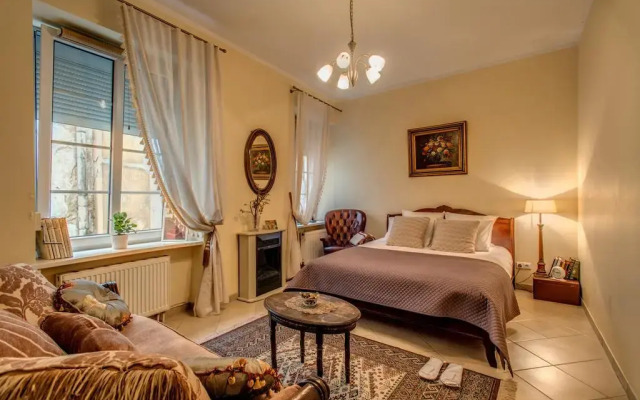 Апартаменты Retro Apartment комната для гостей