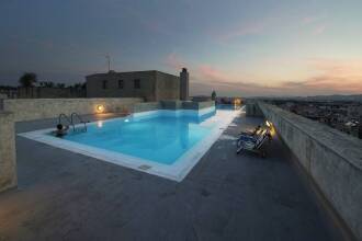 Relaxing By The Pool Gazing Acropolis