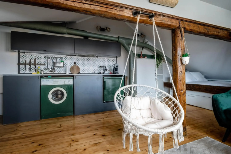 * The Sky-View Studio * in Cozy Boho Style — фото 5