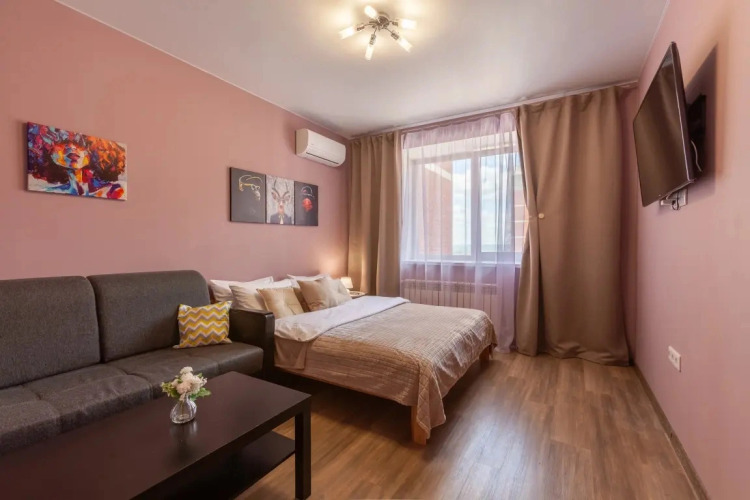 Фотография номера квартиры Апартаменты 3 RentPlaza c видом на Волгу