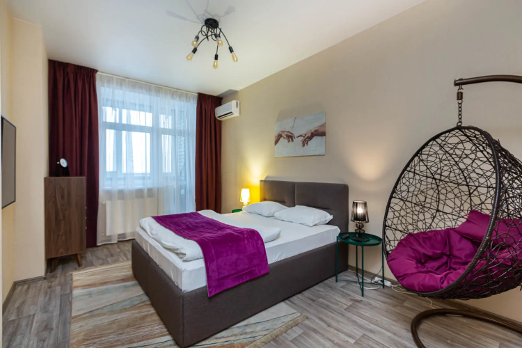Фотография номера квартиры АПАРТАМЕНТЫ REHOME24 на 21 этаже с балконом