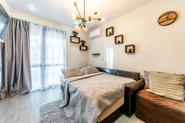Фотография номера квартиры Апартаменты Sun city apartments ЖК Сокол с балконом