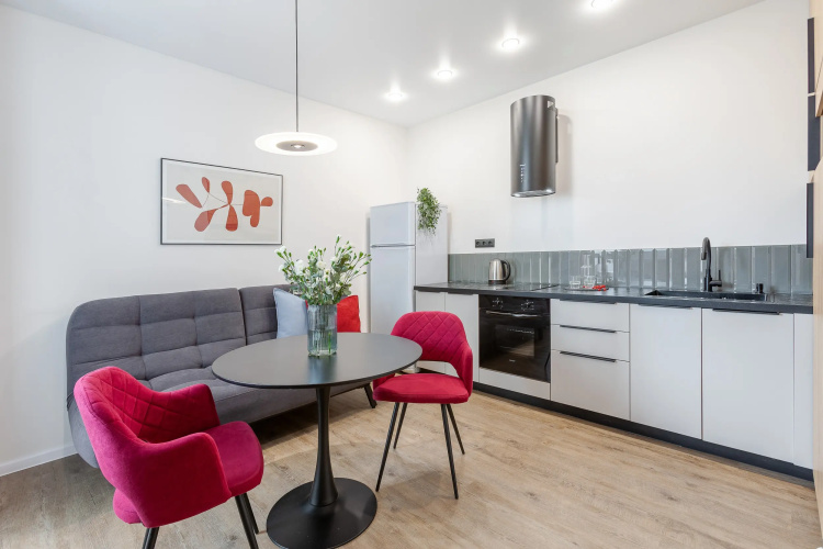 Фотография номера квартиры Апартаменты RentPlaza премиум рядом с парком Гагарина