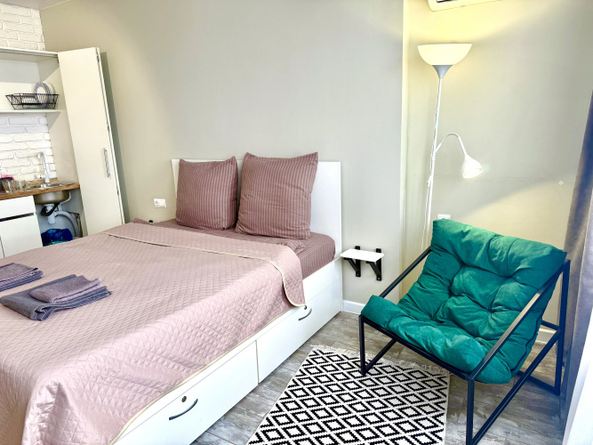 Квартира - студия сети "PanApartments" для комфортного отдыха