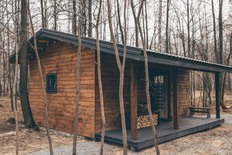 Фотография номера Коттеджа Частный дом Домик в лесу с баней Forest story