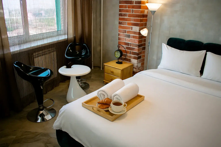 Фотография номера квартиры Апартаменты RelaxStudio Джакузи в центре Минска